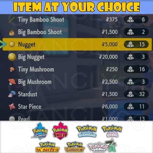 Item any - item:,